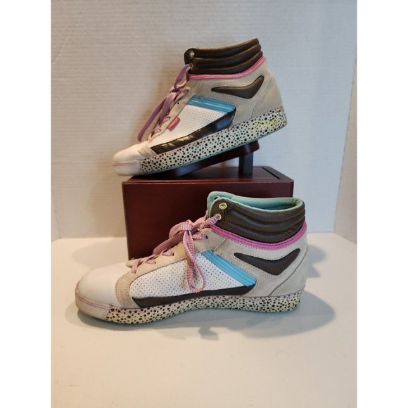 Y2K  VINTAGE SHOES PASTRY FAB COOKIE WHITE CHOCALATE CHIP HIPTOP REVRUN RUN - Picture 2 of 10